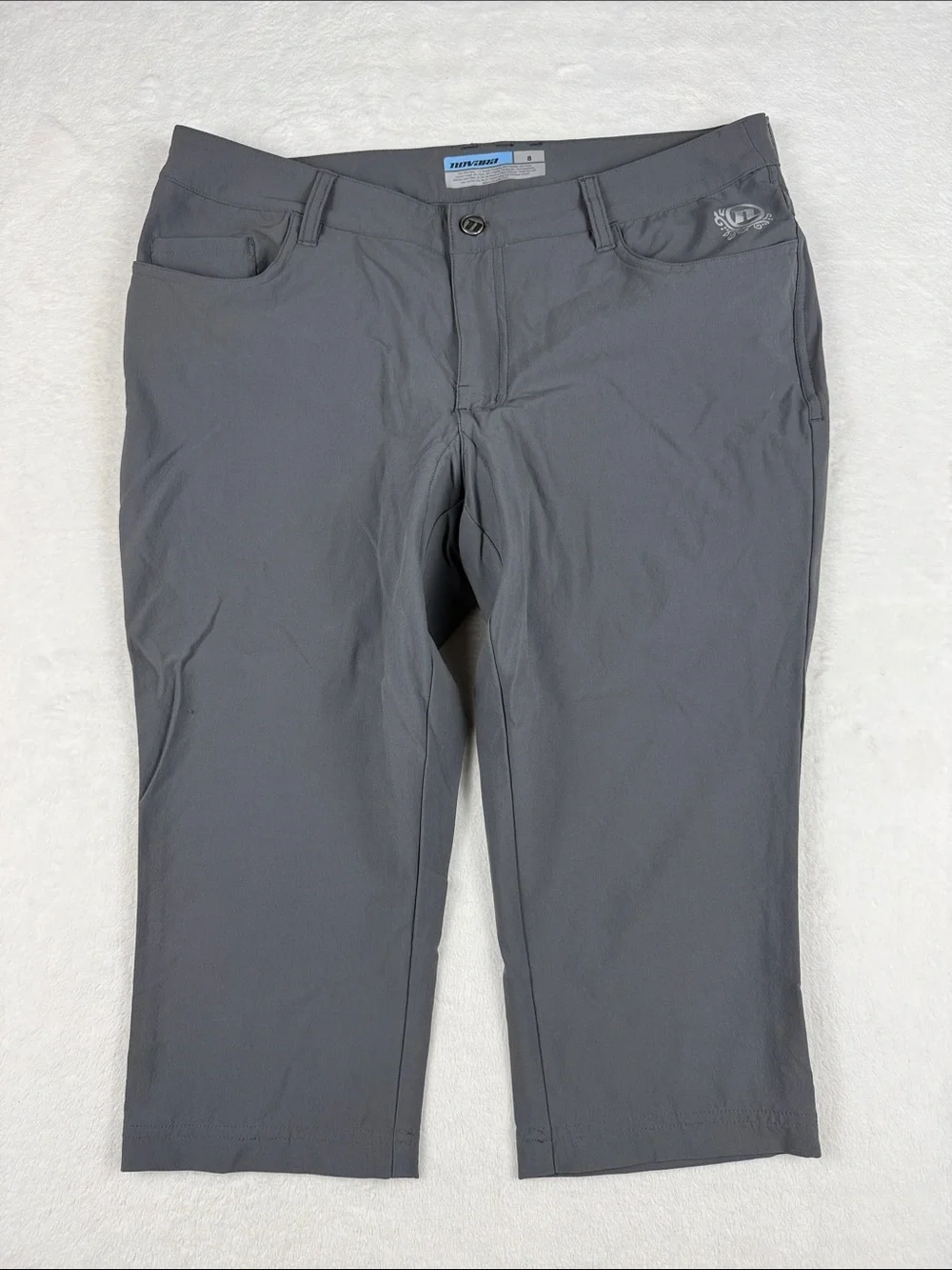 Novara Cycling Capri Pants Gray Padded Bike Riding Women’s 8